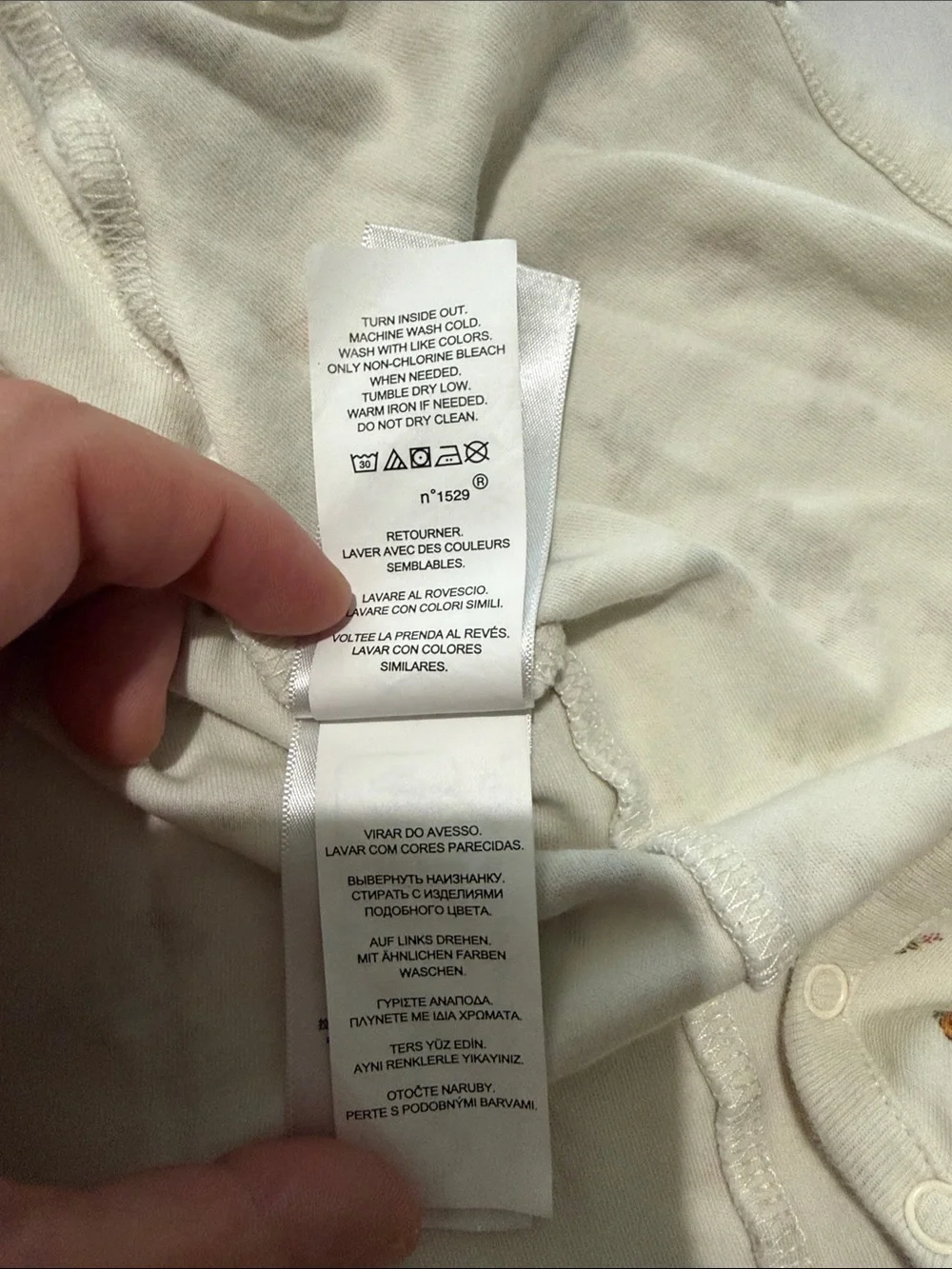 Ralph Lauren Baby 9M Polo Bear Cotton Footed Coverall SEE DESCRIPTION